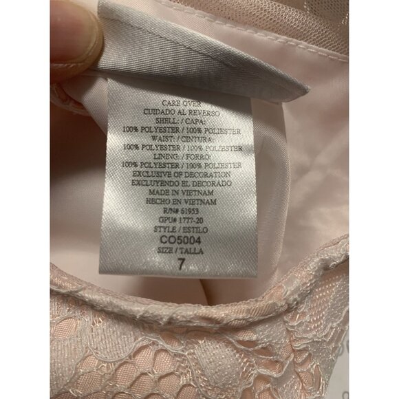 Jona Michelle Girls Lace Sleeveless Dress Size 7 - Picture 10 of 11